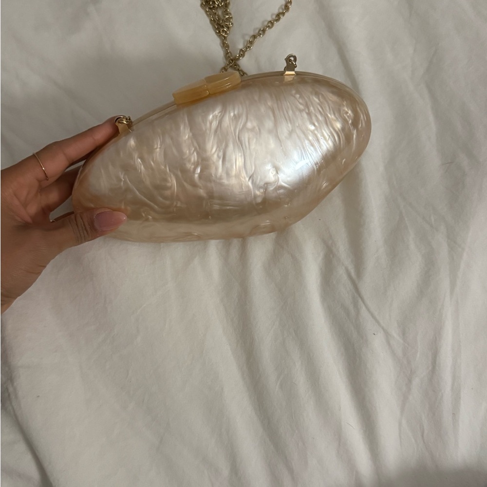 Elegant Cream Clutch Bag